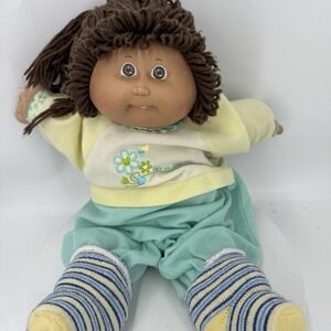 Vintage 1985 Cabbage Patch Kids Coleco Doll HM74 Brown Hair Eyes Xavier Roberts